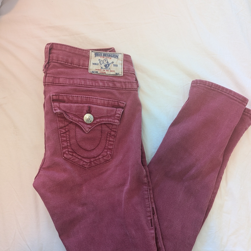 True Religion Women's Pink Jeans